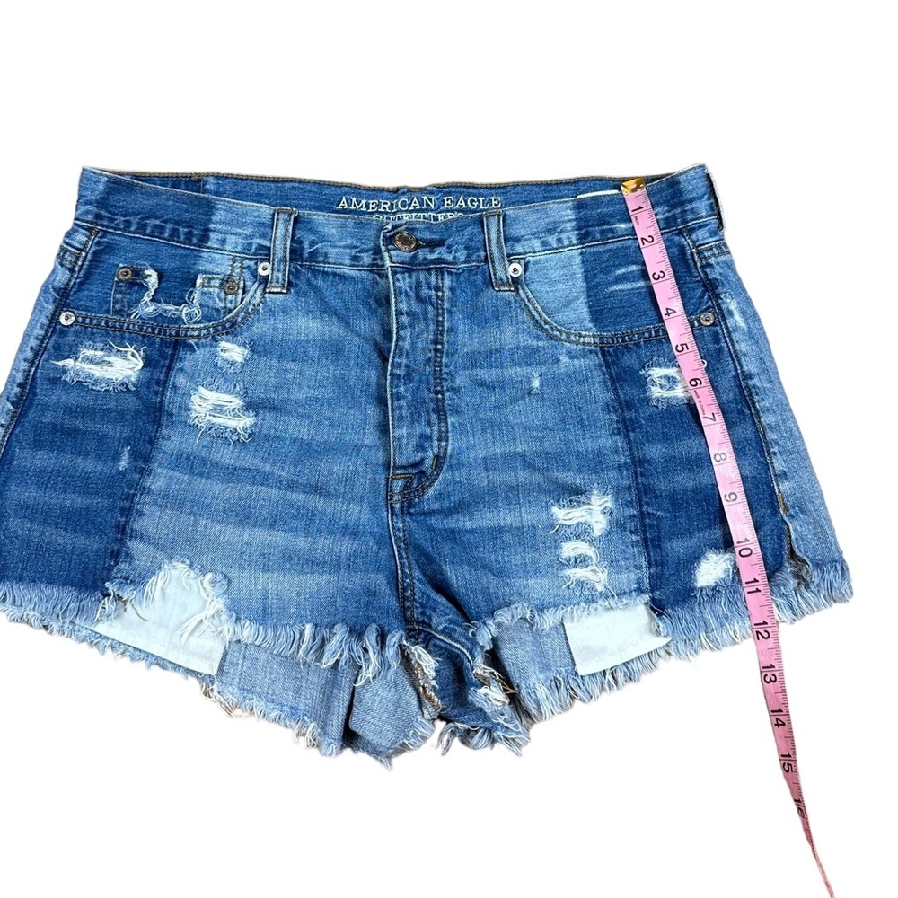 AMERICAN EAGLE OUTFITTERS: Vintage Hi-Rise Festival Denim Shorts- Size 12 - Picture 13 of 14